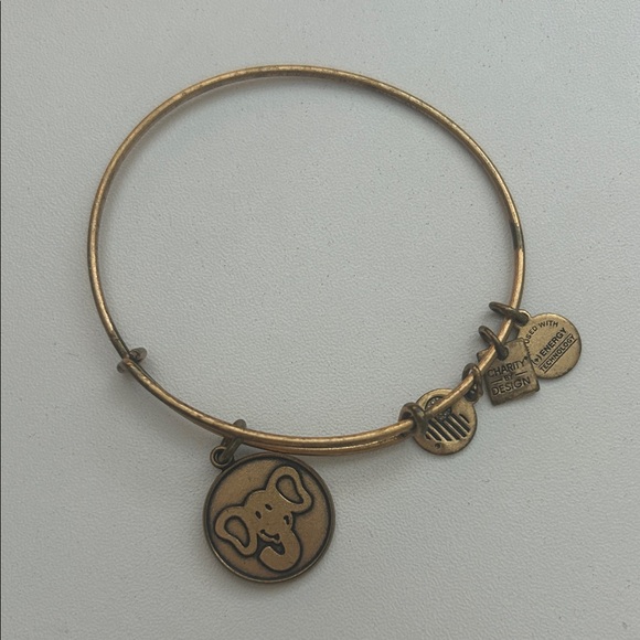 Alex and Ani Elephant Charm Bangle Bracelet - Picture 1 of 1